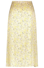 Oatmeal Delicate Print Silky Skirt