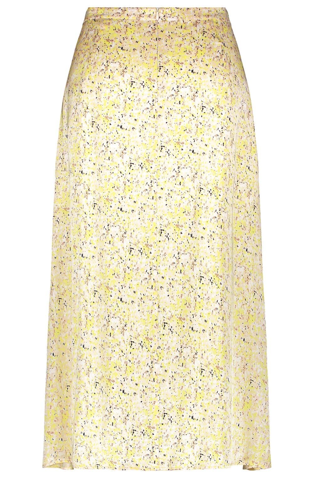 Oatmeal Delicate Print Silky Skirt