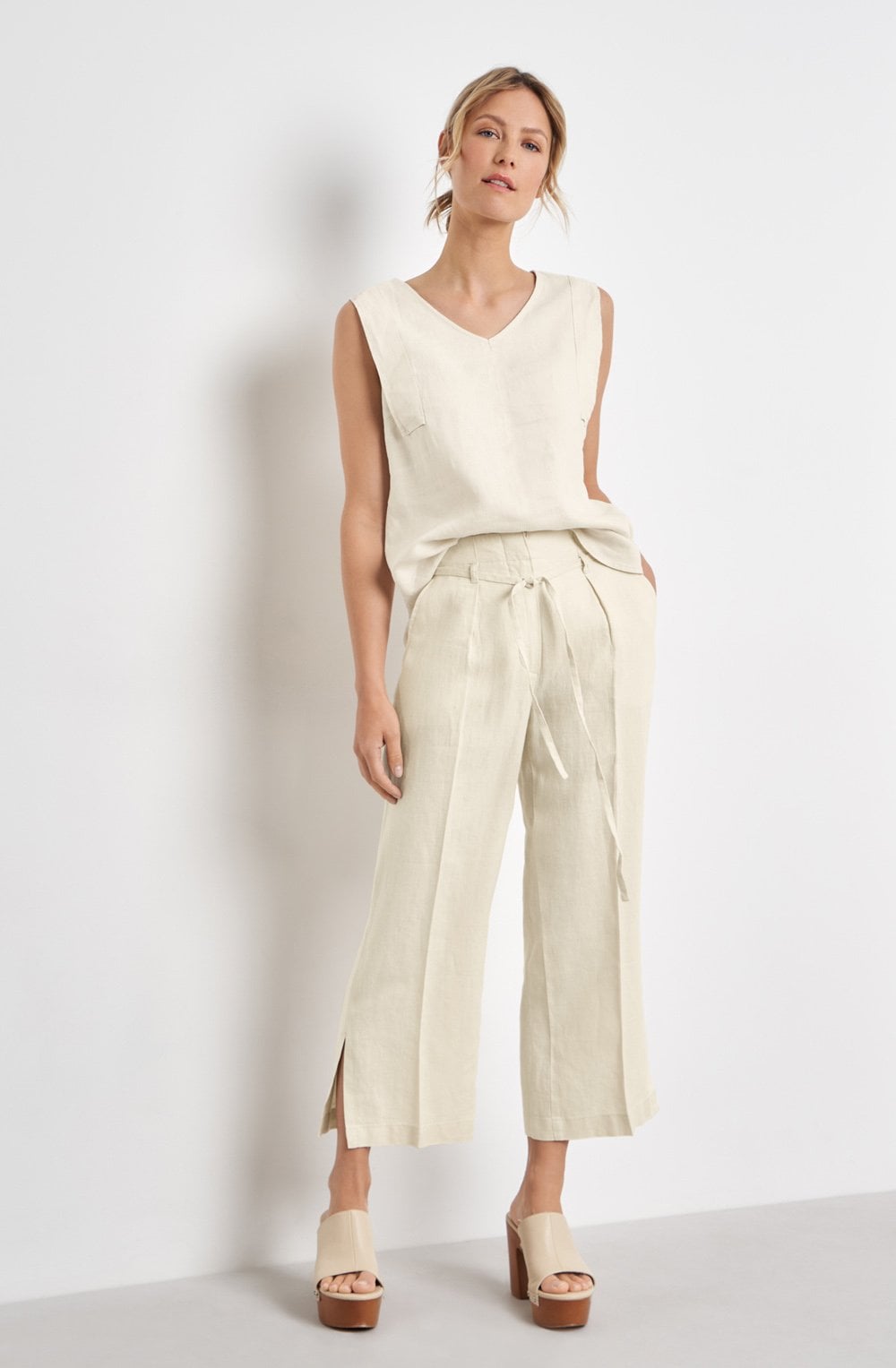 Oatmeal Linen Trousers