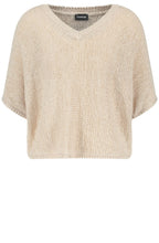 Oatmeal Open Knit Sleeve Jumper