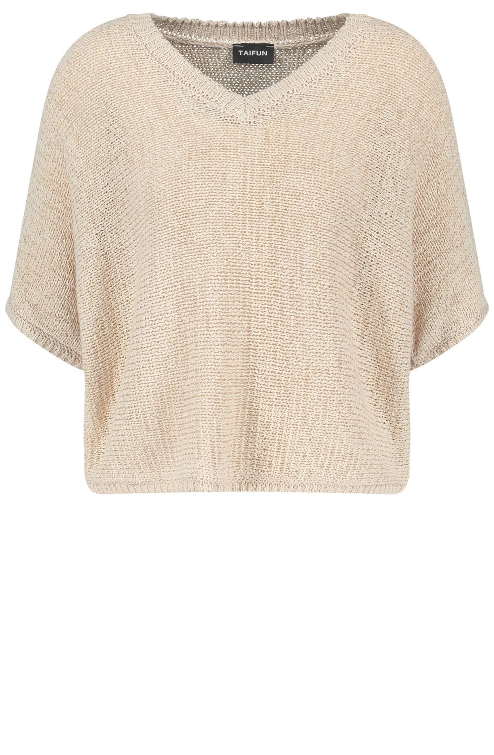 Oatmeal Open Knit Sleeve Jumper