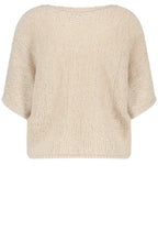 Oatmeal Open Knit Sleeve Jumper
