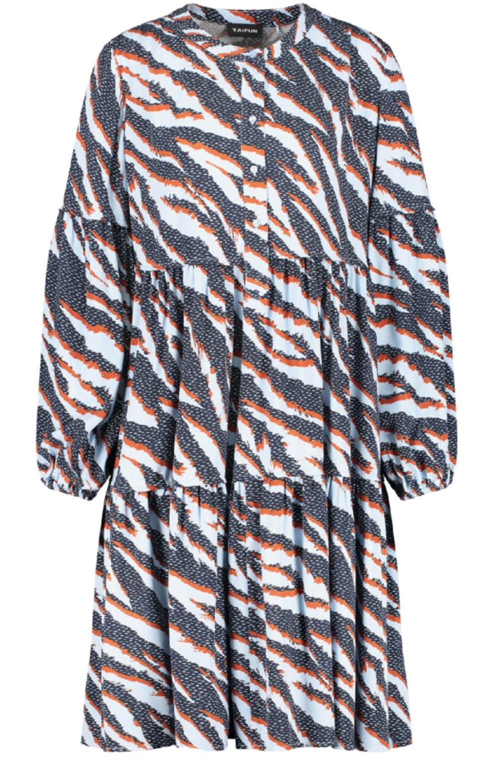 Obsidian Blue Mixed Print Dress