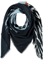 Obsidian Blue Pattern Soft Touch Scarf