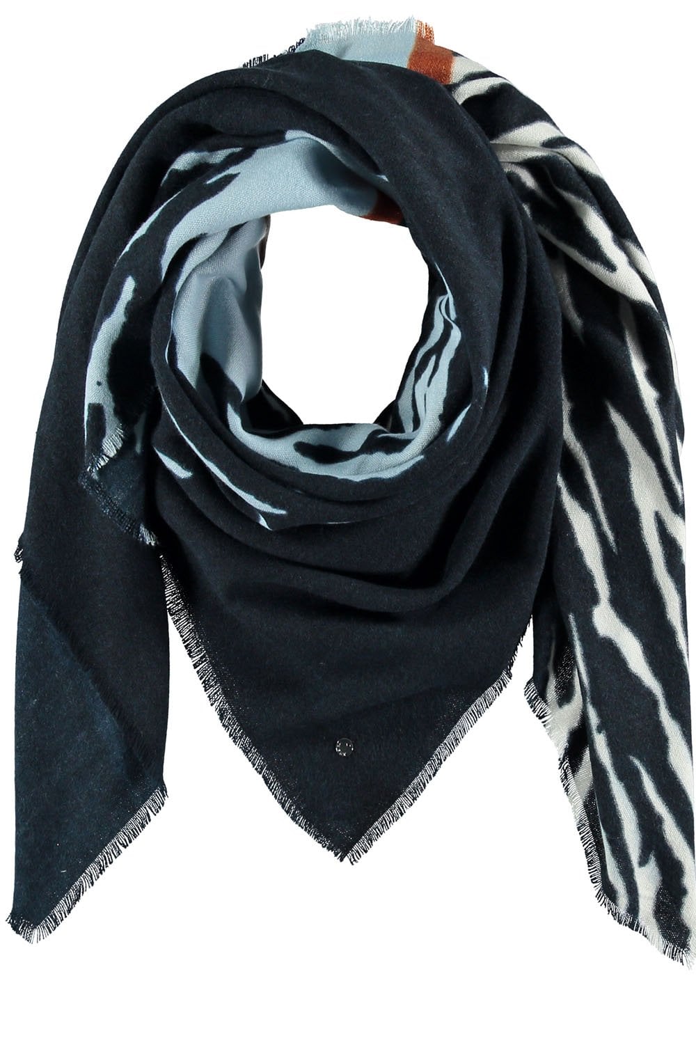 Obsidian Blue Pattern Soft Touch Scarf