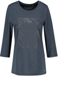 Obsidian Blue Sparkle Stud Front Top