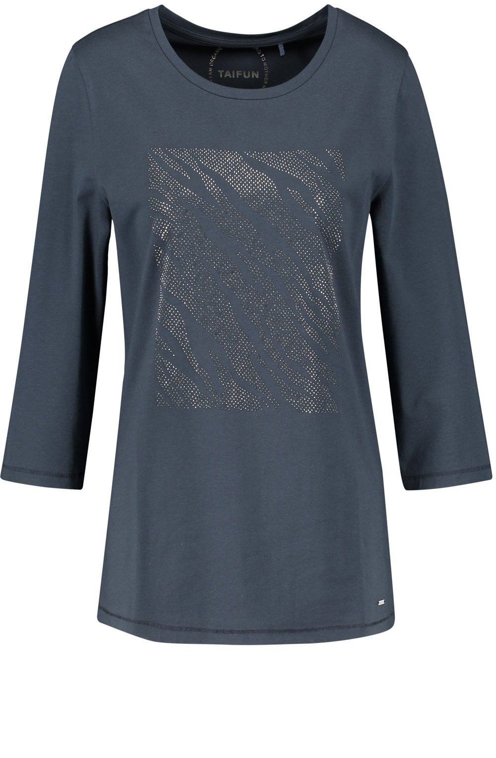 Obsidian Blue Sparkle Stud Front Top