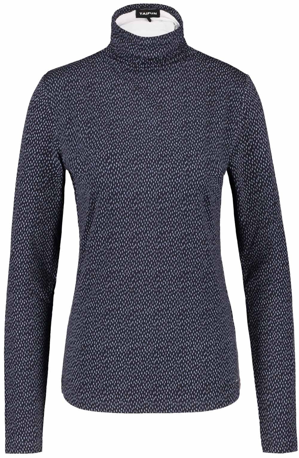 Obsidian Blue Spotted Turtle Neck Top
