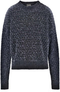 Obsidian Blue Thick Knit Jumper