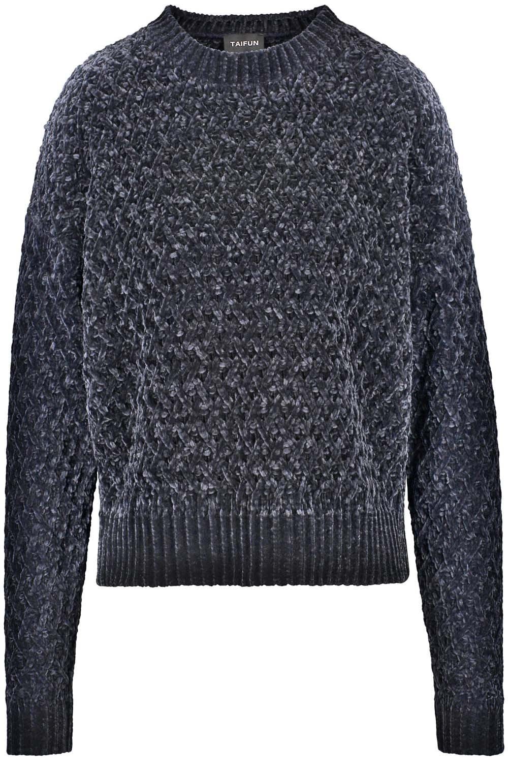Obsidian Blue Thick Knit Jumper