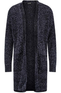 Obsidian Blue Thick Knit Long Cardigan