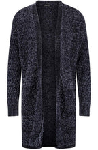 Obsidian Blue Thick Knit Long Cardigan