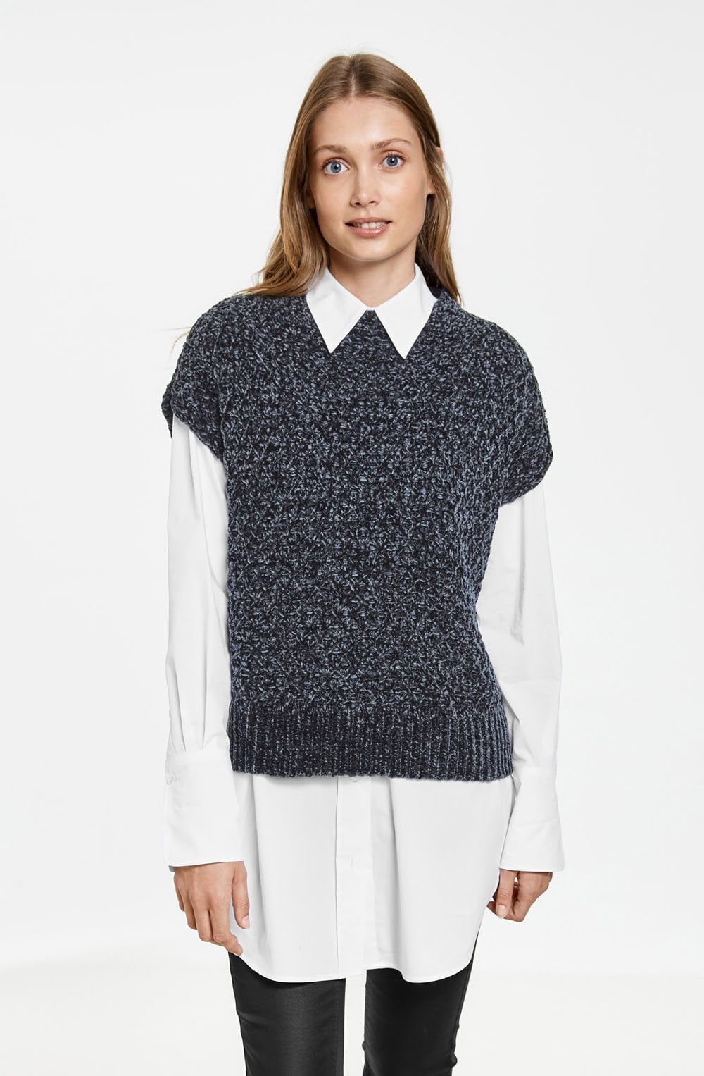 Obsidian Blue Thick Knit Pullover