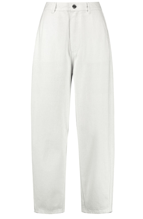 Off White Length Tapered Jeans