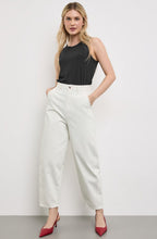Off White Length Tapered Jeans