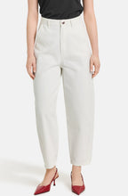 Off White Length Tapered Jeans
