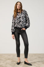 Off White and Black Fluffy Detail Jumper