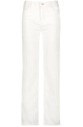 Off White Bootcut Flared Jeans