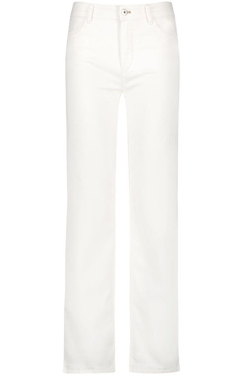Off White Bootcut Flared Jeans