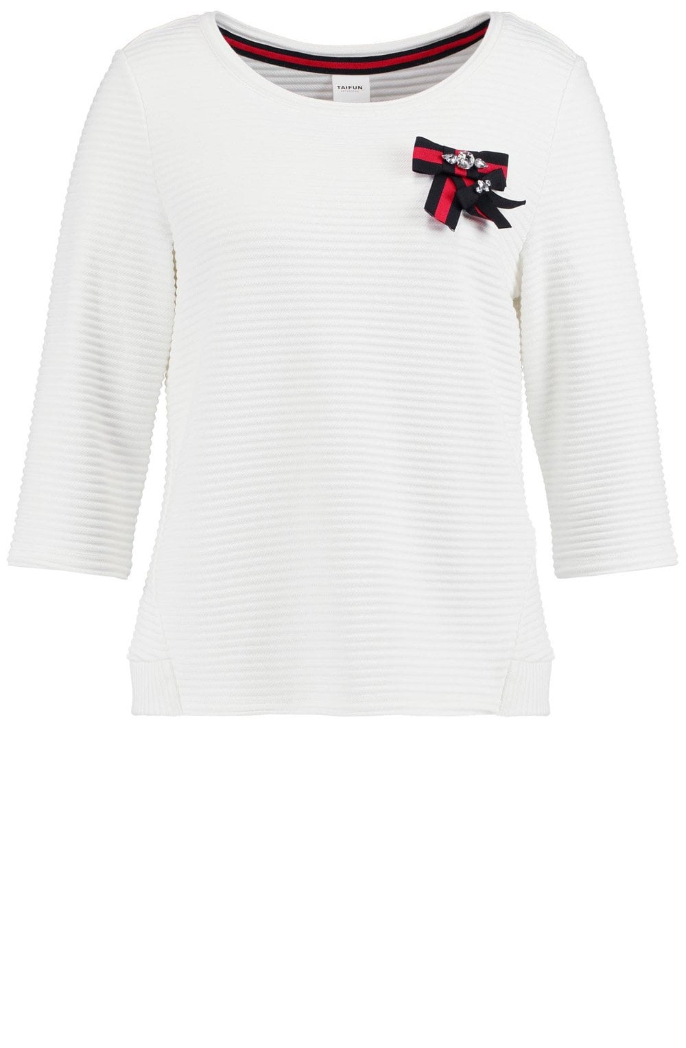 Off White Bow Detailed Top