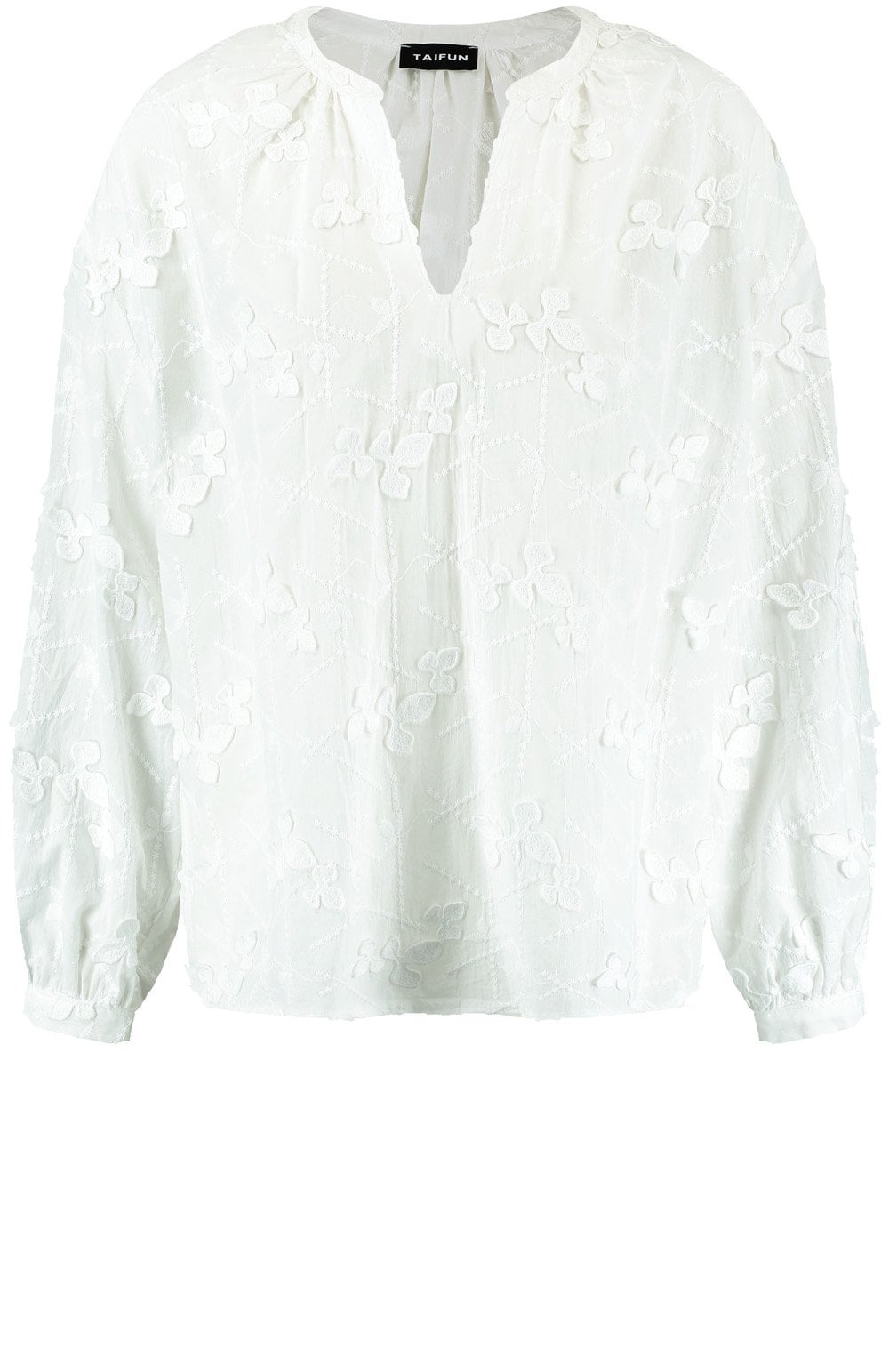 Off White Cotton Blouse with Bobbin Lace