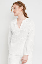 Off White Cotton Blouse with Bobbin Lace