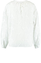 Off White Cotton Blouse with Bobbin Lace