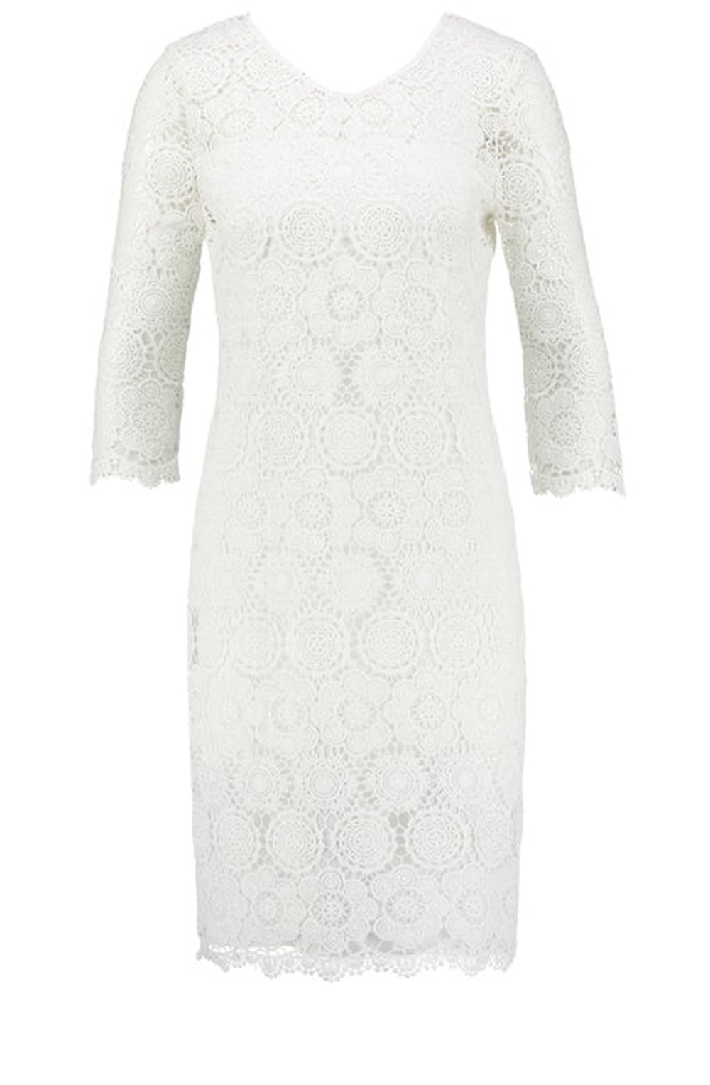 Off White Crocheted Dress