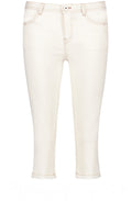 Off White Cropped Jeans