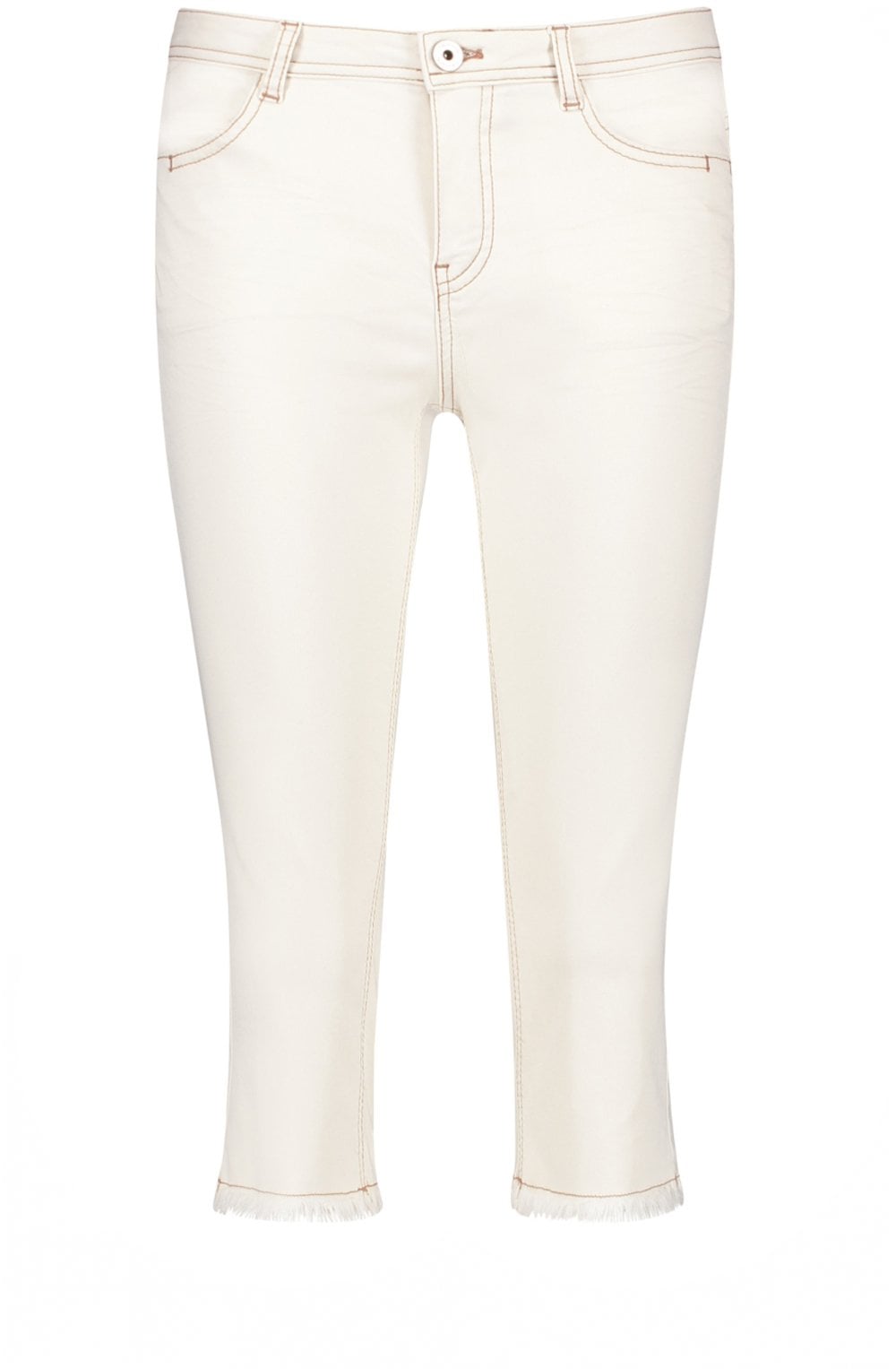 Off White Cropped Jeans
