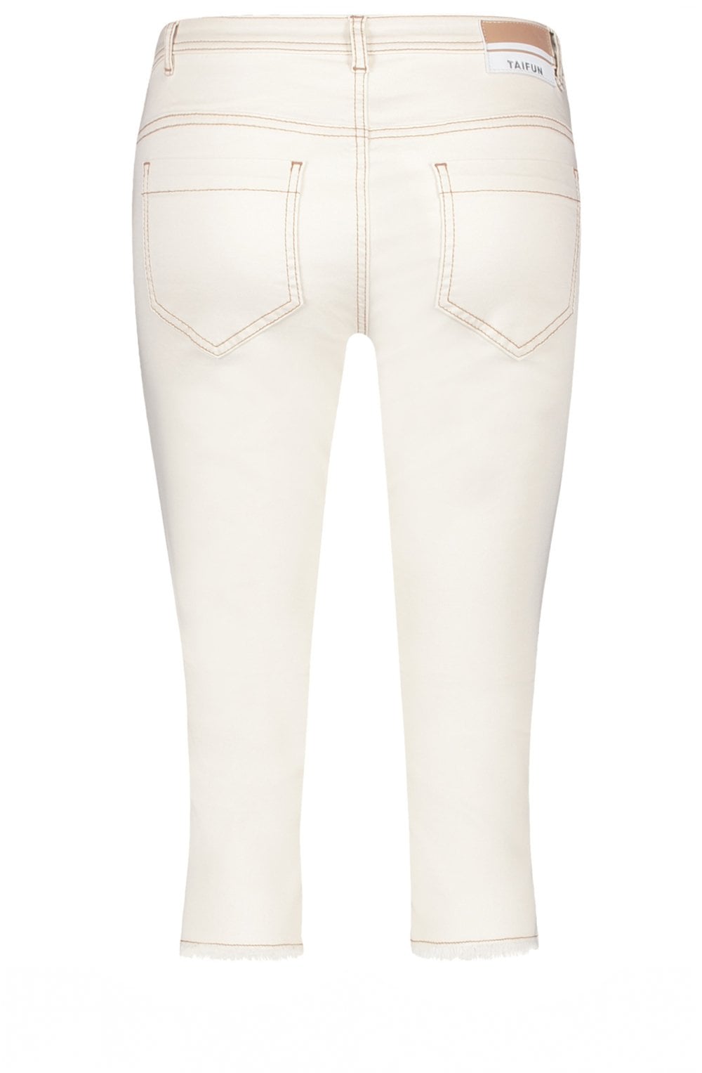 Off White Cropped Jeans