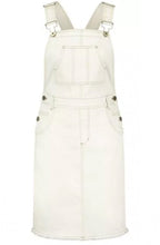 Off White Denim Dungaree Dress