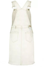 Off White Denim Dungaree Dress