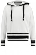 Off White Knit Hooded Jumper