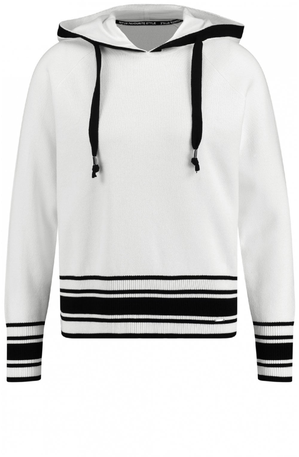 Off White Knit Hooded Jumper