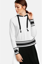 Off White Knit Hooded Jumper