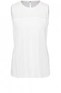 Off White Lace Detailed Blouse