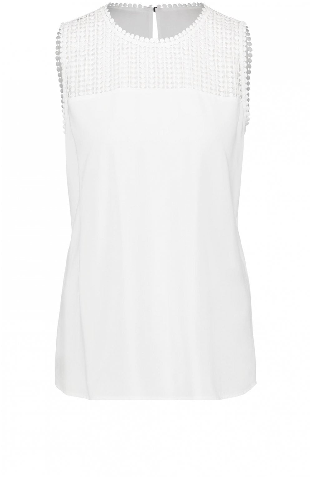 Off White Lace Detailed Blouse