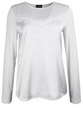 Off White Lace Detailed Top