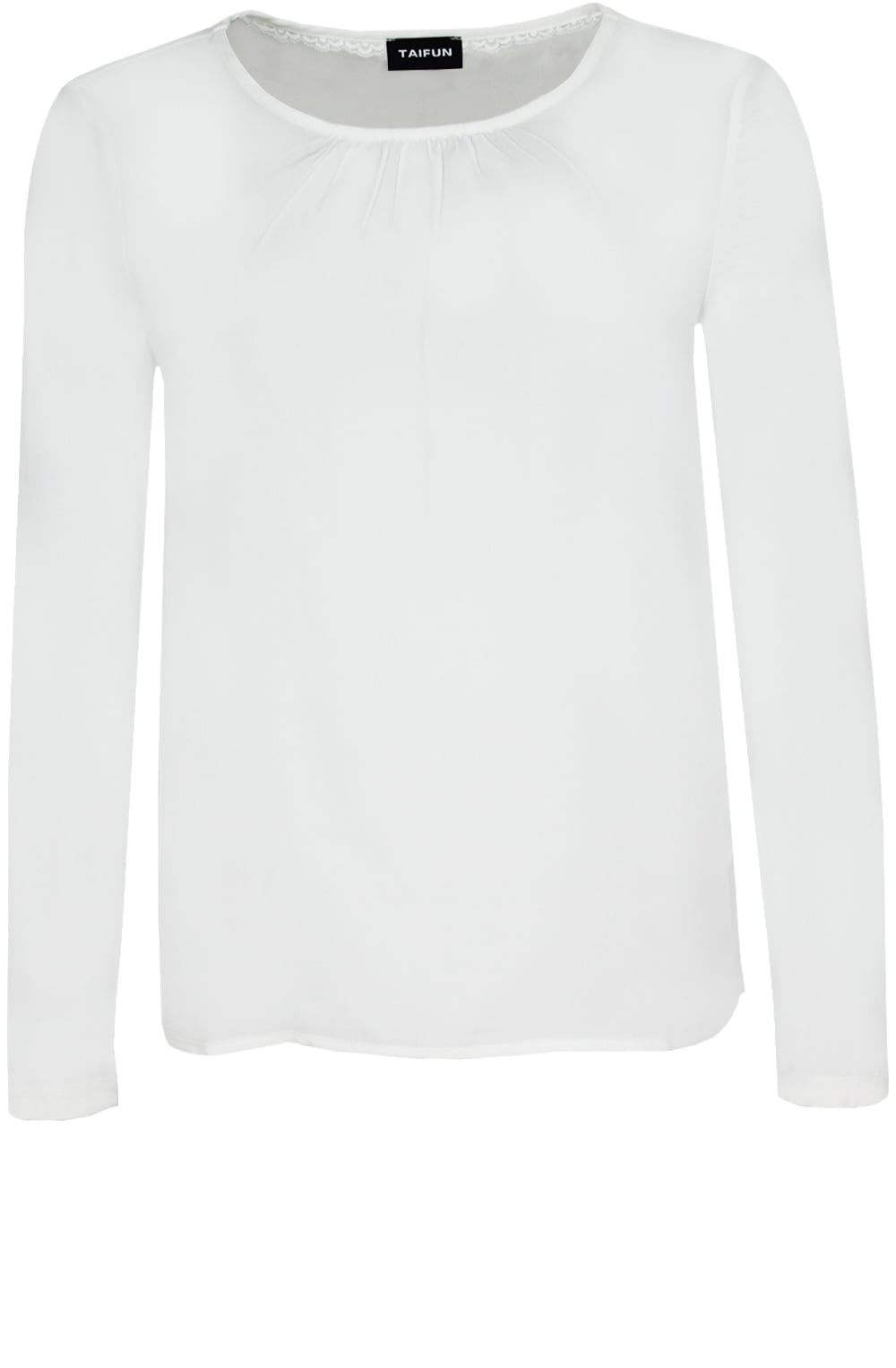 Off White Silky Front Top