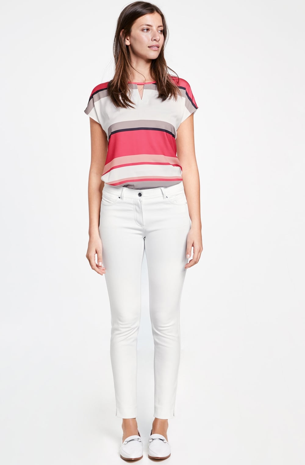 Off White Slim Fit Jeans