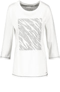Off White Sparkle Stud Front Top