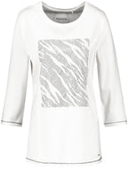 Off White Sparkle Stud Front Top