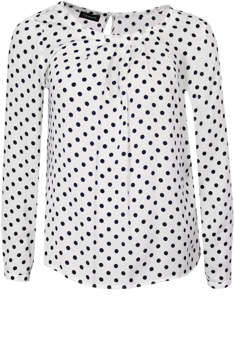 Off White Spotted Print Blouse
