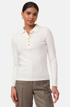Off White Statement Button Polo Shirt