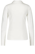 Off White Statement Button Polo Shirt