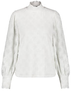 Off White Super Soft Waffle Blouse