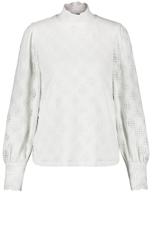 Off White Super Soft Waffle Blouse