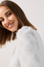 Off White Super Soft Waffle Blouse