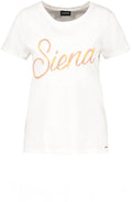 Off White T Shirt with Siena Slogan